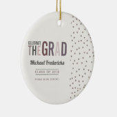 Trendy kleurencombinatie Afstuderen Keramisch Ornament (Rechts)