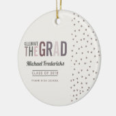 Trendy kleurencombinatie Afstuderen Keramisch Ornament (Links)