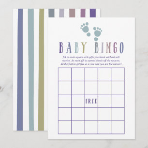Trendy kleurencombinaties Jongens Baby Shower Baby Kaart