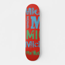 Trendy Kleurenpalet Typografie Woordwolk Skateboar Persoonlijk Skateboard