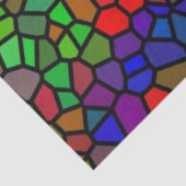 Trendy kleurig gekleurd glas tissuepapier (Detail)