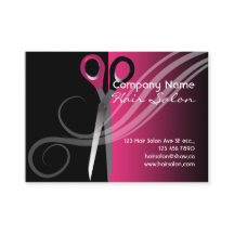 Trendy kleurige haarsalon visitekaartjes