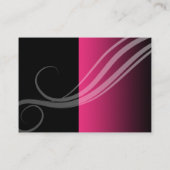 Trendy kleurige haarsalon visitekaartjes (Achterkant)
