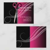 Trendy kleurige haarsalon visitekaartjes (Voorkant / Achterkant)
