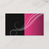 Trendy kleurige haarsalon visitekaartjes (Achterkant)