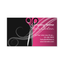 Trendy kleurige haarsalon visitekaartjes