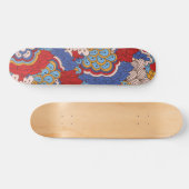 Trendy Kleurrijk Leuk Modern Abstract Bloemenpatro Persoonlijk Skateboard (Horizontaal)