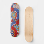 Trendy Kleurrijk Leuk Modern Abstract Bloemenpatro Persoonlijk Skateboard (Voorkant)