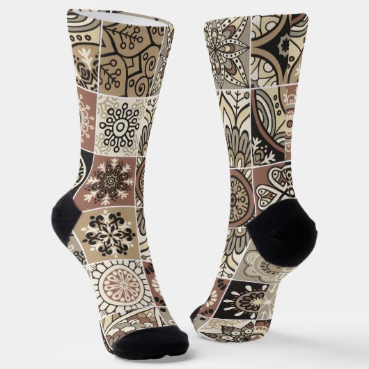 Trendy Kleurrijk Patroon Sokken (Gebogen)