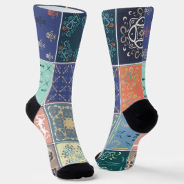 Trendy Kleurrijk Patroon  Sokken