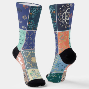 Trendy Kleurrijk Patroon  Sokken