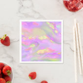 Trendy  kleurrijke abstracte golven servet (Insitu)