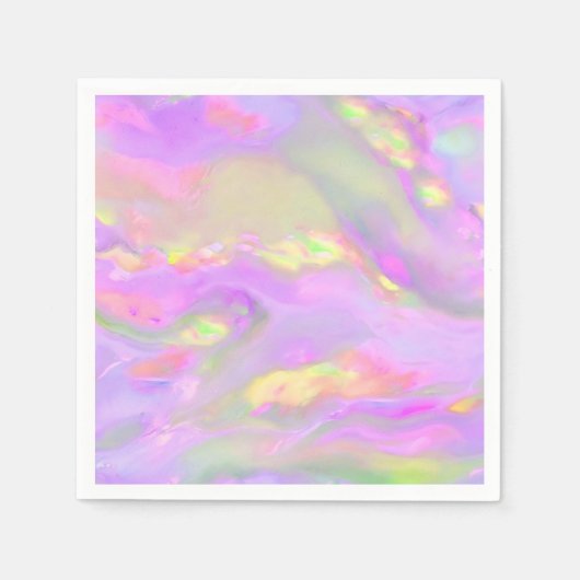 Trendy  kleurrijke abstracte golven servet (Voorkant)