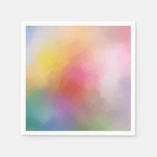 Trendy Kleurrijke Abstracte Kunst Elegant Modern Servet