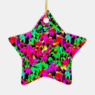 Trendy Kleurrijke Bladeren Muur Abstract Keramisch Ornament