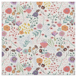 Trendy kleurrijke bloemen Spring bloemenpatroon Stof