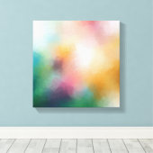 Trendy kleurrijke elegante moderne Abstracte kunst Canvas Afdruk (Insitu (Houten vloer))