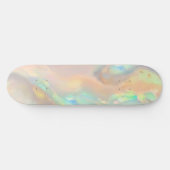 Trendy kleurrijke faux holografische opaal persoonlijk skateboard (Horizontaal)