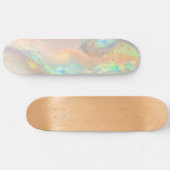 Trendy kleurrijke faux holografische opaal persoonlijk skateboard (Horizontaal)