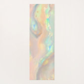 Trendy kleurrijke faux holografische opaal yogamat (Achterkant)