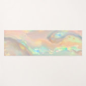 Trendy kleurrijke faux holografische opaal yogamat (Voorkant (horizontaal))