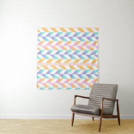 Trendy Kleurrijke Geometrische Vormen – Moderne St Wandkleed