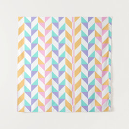 Trendy Kleurrijke Geometrische Vormen – Moderne St Wandkleed