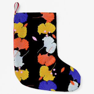 Trendy kleurrijke  illustratie verticale stri kleine kerstsok