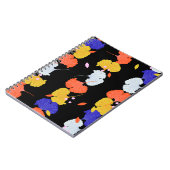 Trendy kleurrijke  illustratie verticale stri notitieboek (Linkerzijde)