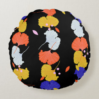 Trendy kleurrijke  illustratie verticale stri rond kussen