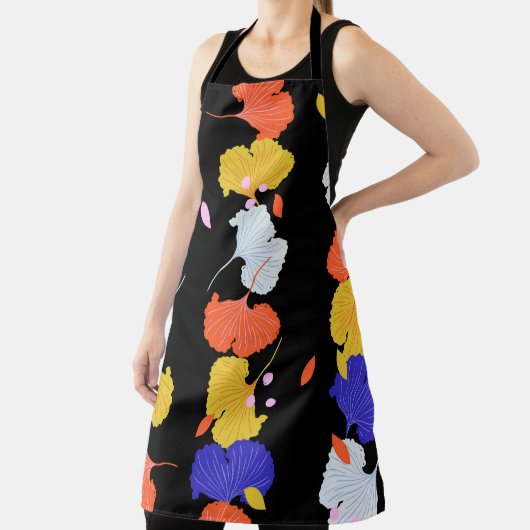 Trendy kleurrijke  illustratie verticale stri schort (Insitu)