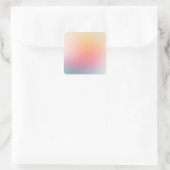 Trendy Kleurrijke Lege Sjabloon Rood Roze Blauw Vierkante Sticker (Tas)