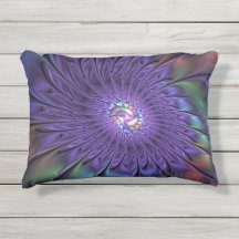 Trendy Kleurrijke Moderne Abstracte Fractale Bloem