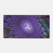 Trendy Kleurrijke Moderne Abstracte Fractale Bloem Bureaumat (Voorkant)