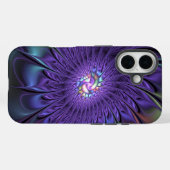 Trendy Kleurrijke Moderne Abstracte Fractale Bloem Case-Mate iPhone Case (Achterkant (horizontaal))