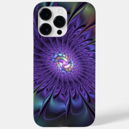 Trendy Kleurrijke Moderne Abstracte Fractale Bloem Case-Mate iPhone 14 Pro Max Hoesje