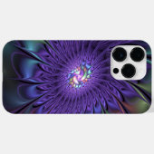 Trendy Kleurrijke Moderne Abstracte Fractale Bloem Case-Mate iPhone Case (Achterkant (horizontaal))