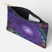 Trendy Kleurrijke Moderne Abstracte Fractale Bloem Etui (Open)