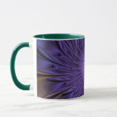 Trendy Kleurrijke Moderne Abstracte Fractale Bloem Mok (Links)