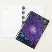 Trendy Kleurrijke Moderne Abstracte Fractale Bloem Planner (Display)