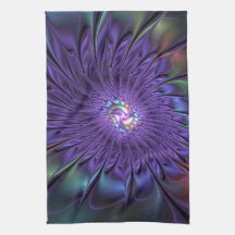 Trendy Kleurrijke Moderne Abstracte Fractale Bloem