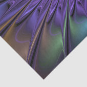 Trendy Kleurrijke Moderne Abstracte Fractale Bloem Tissuepapier (Detail)