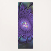 Trendy Kleurrijke Moderne Abstracte Fractale Bloem Yogamat (Voorkant)