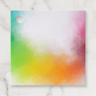Trendy Kleurrijke Moderne Abstracte Kunst Lege Sja Bedankjes Labels