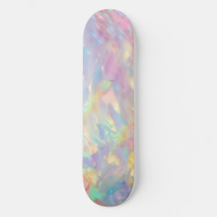 Trendy kleurrijke nep holografische opaal persoonlijk skateboard