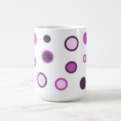 Trendy kleurrijke Polka Dot Coffee Cup Koffiemok (Center)