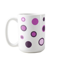 Trendy kleurrijke Polka Dot Coffee Cup