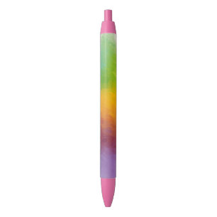 Trendy Kleurrijke Regenboog Kleuren Template Moder Zwarte Inkt Pen