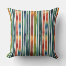 Trendy Kleurrijke Regenboog Strepen Watercolor Wor