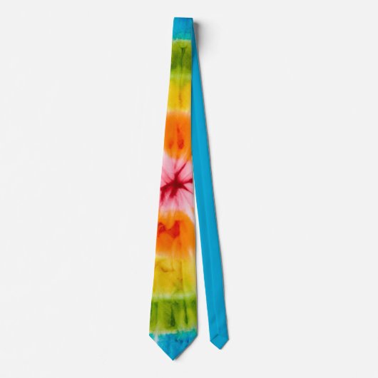 Trendy Kleurrijke Tie-Dye Stropdas (Voorkant)
